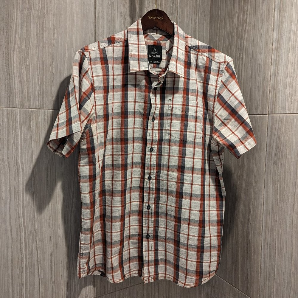Prana Short Sleeve Shirt - Striped Pattern